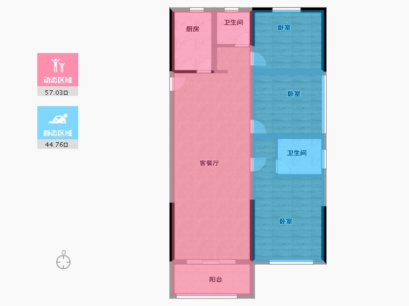 河南省-郑州市-中建梅溪上郡-91.00-户型库-动静分区