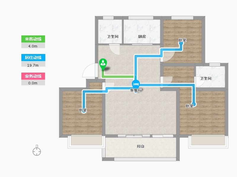 山东省-聊城市-星光·璟园-96.00-户型库-动静线