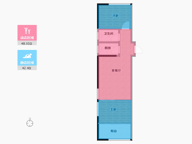 山东省-济南市-齐鲁百老汇-82.01-户型库-动静分区