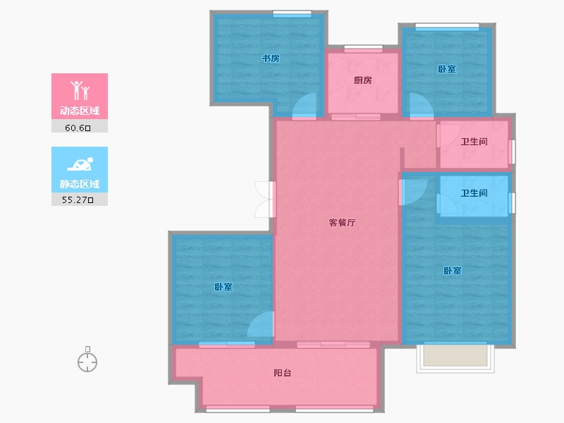 山东省-临沂市-沂河一英里-104.00-户型库-动静分区