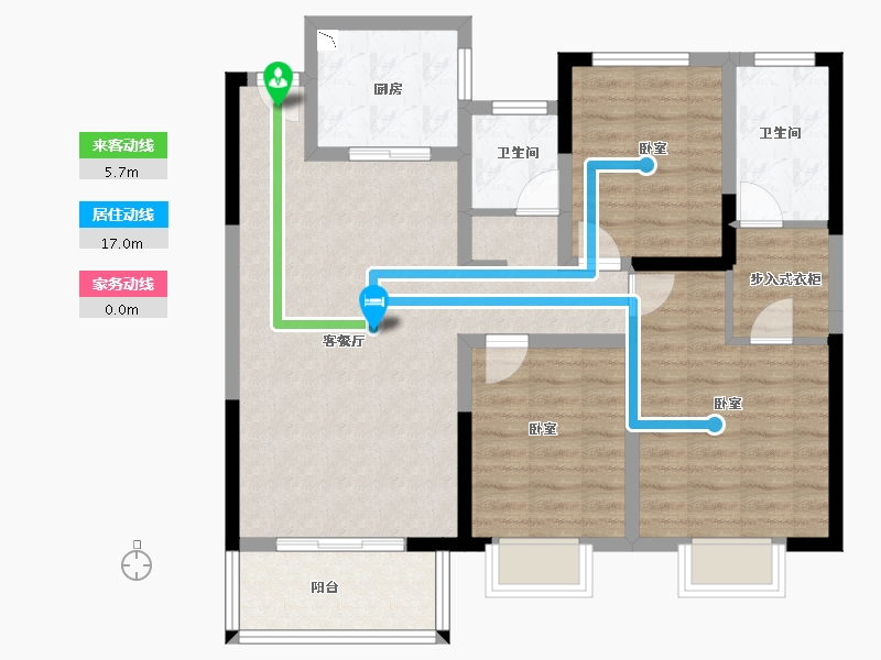 河南省-洛阳市-华耀城佳兆业水岸新都-92.34-户型库-动静线