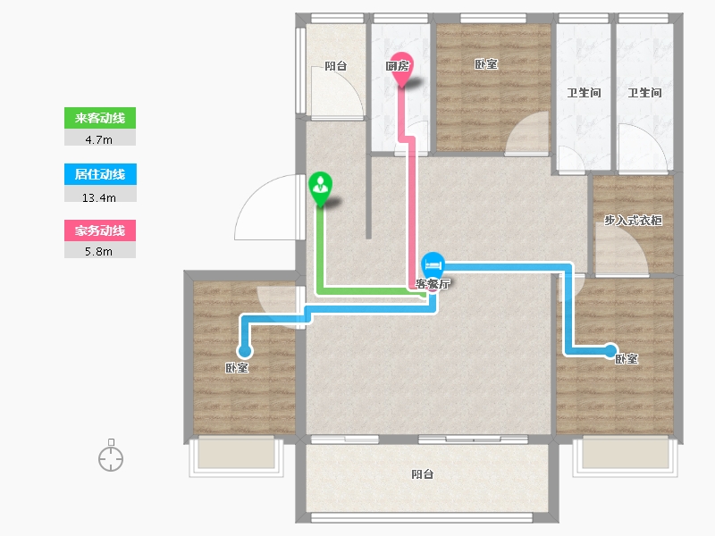 河南省-开封市-晖达紫誉府-116.00-户型库-动静线