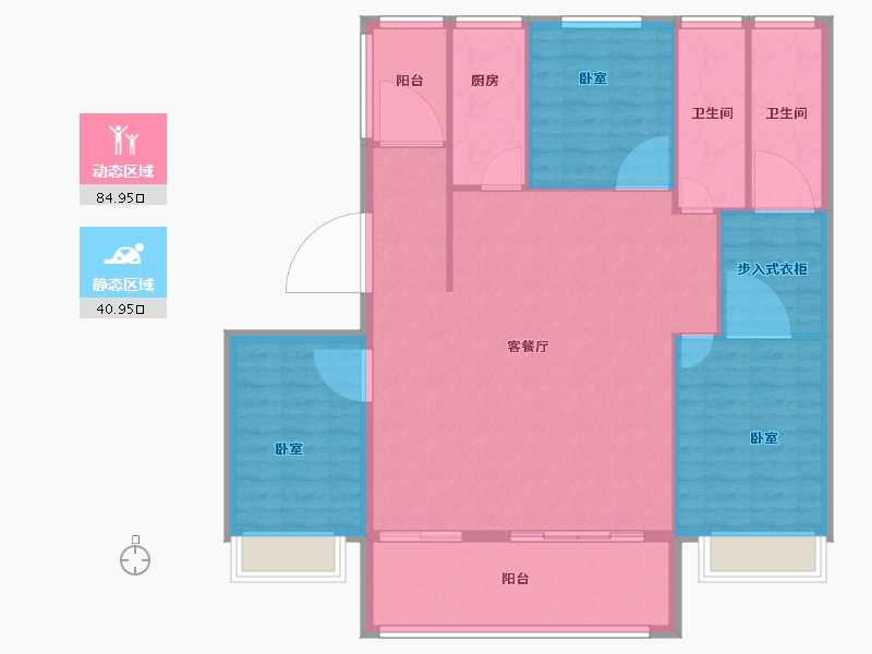 河南省-开封市-晖达紫誉府-116.00-户型库-动静分区