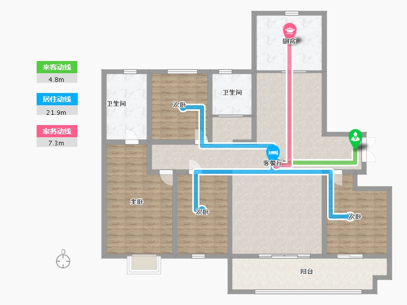 山东省-日照市-裕升华庭二期-150.00-户型库-动静线