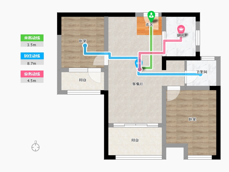 山东省-济南市-中建长清湖-59.90-户型库-动静线