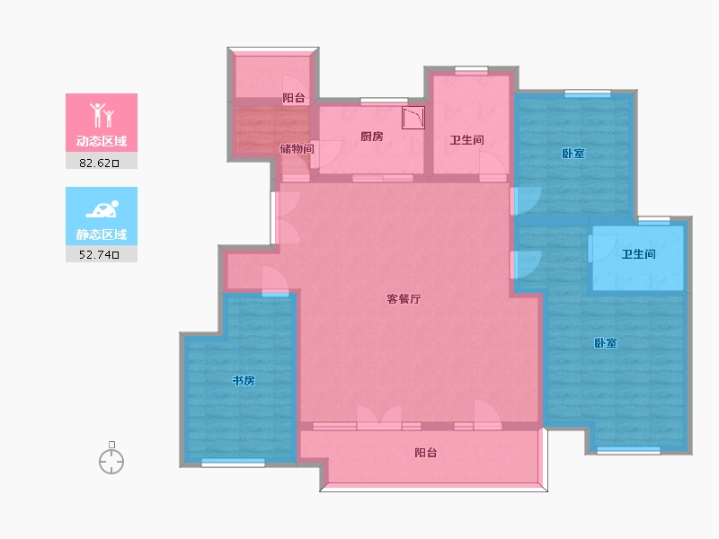 山东省-济南市-济水别苑-120.87-户型库-动静分区