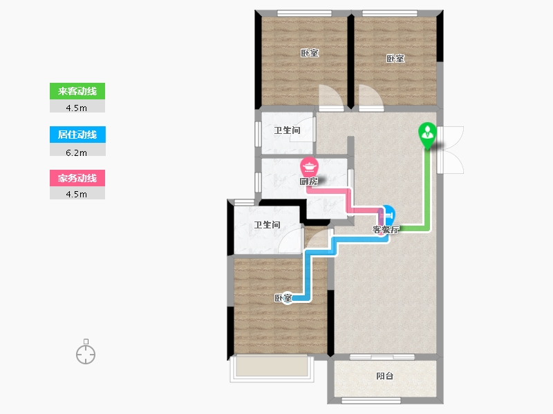 河南省-郑州市-豫发白鹭源春晓-94.19-户型库-动静线