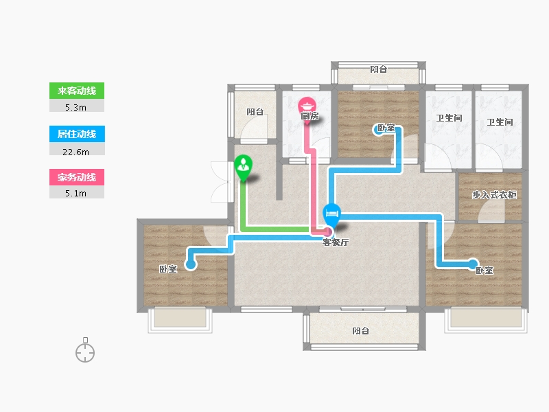 河南省-开封市-晖达紫誉府-116.00-户型库-动静线