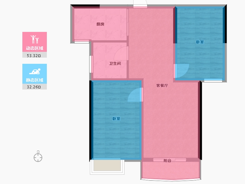 河南省-郑州市-腾威城-77.40-户型库-动静分区