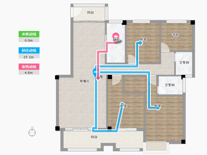 福建省-泉州市-世茂御泷郡-111.00-户型库-动静线