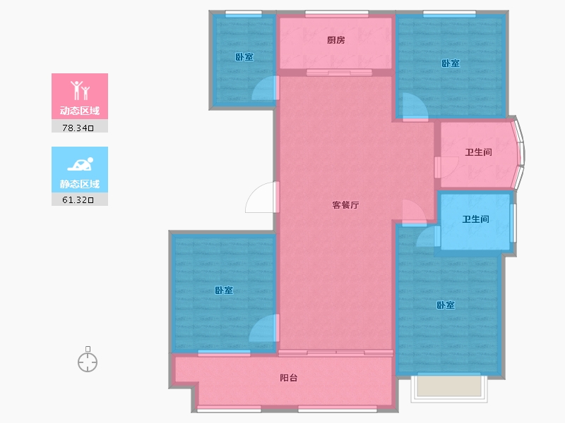 山东省-聊城市-利元馨城-126.00-户型库-动静分区