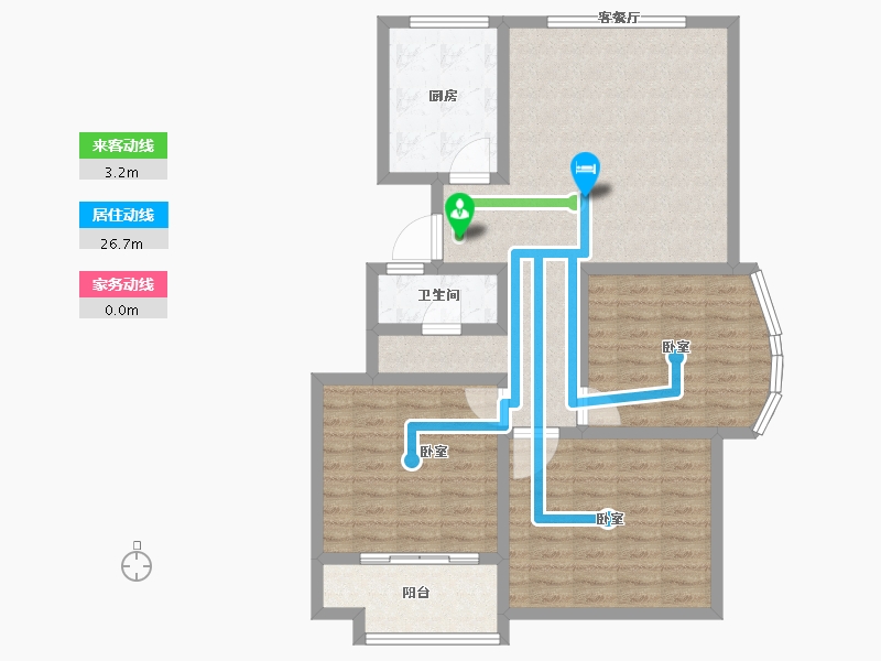 山东省-聊城市-利元馨城-94.81-户型库-动静线