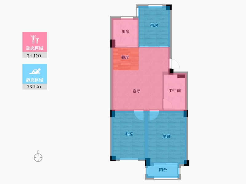 山东省-威海市-裕荣华府-63.13-户型库-动静分区