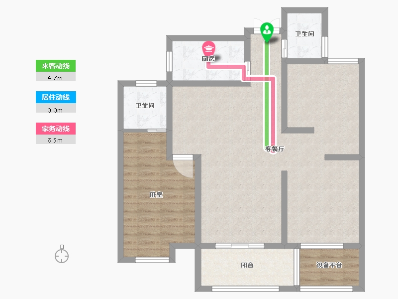 浙江省-绍兴市-枫城名苑-89.48-户型库-动静线