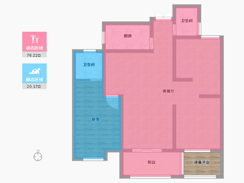 浙江省-绍兴市-枫城名苑-89.48-户型库-动静分区