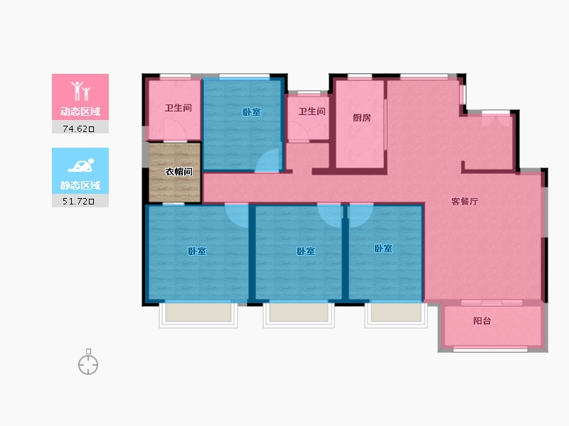 河南省-安阳市-嘉洲格林小镇-118.90-户型库-动静分区