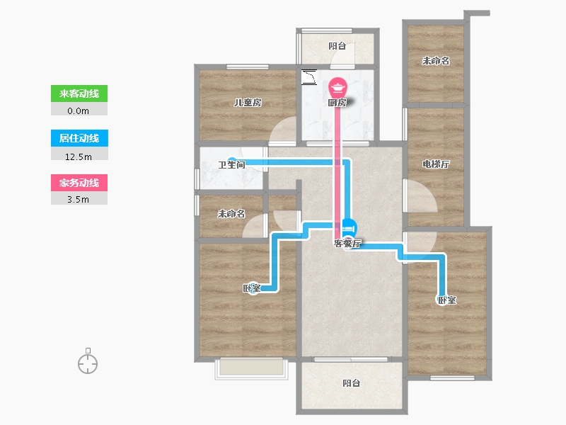 河南省-焦作市-武陟碧桂园-98.01-户型库-动静线