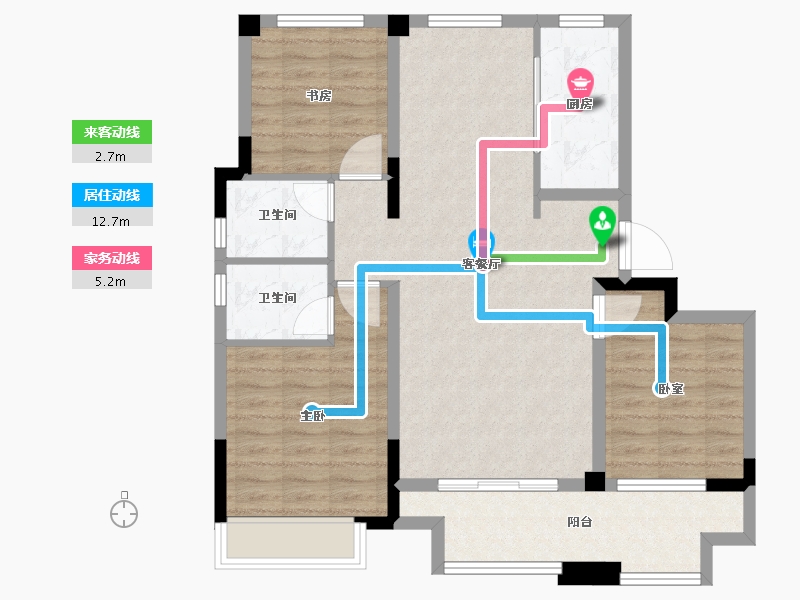 山东省-枣庄市-东南悦湖-92.41-户型库-动静线