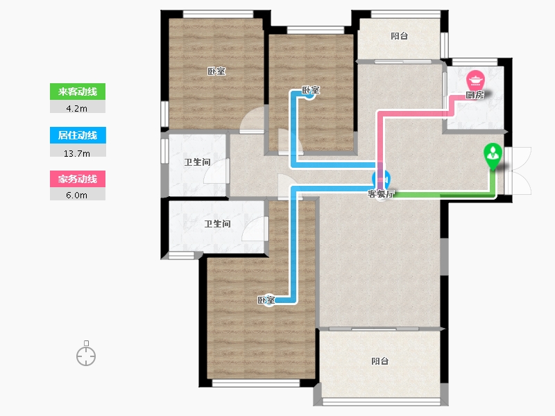 山东省-聊城市-民生水韵新城-98.14-户型库-动静线