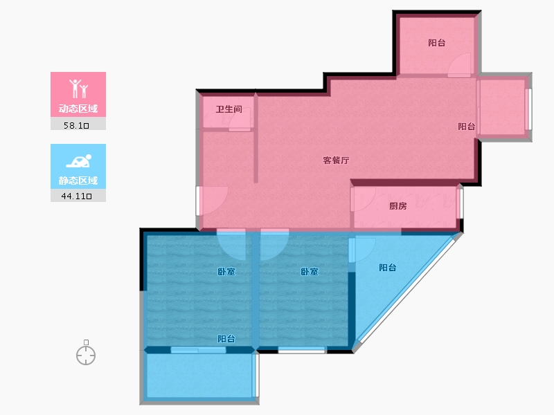 河南省-郑州市-城果-91.00-户型库-动静分区