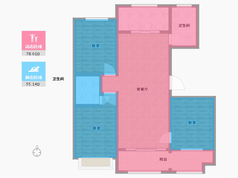 山东省-聊城市-利元馨城-120.00-户型库-动静分区