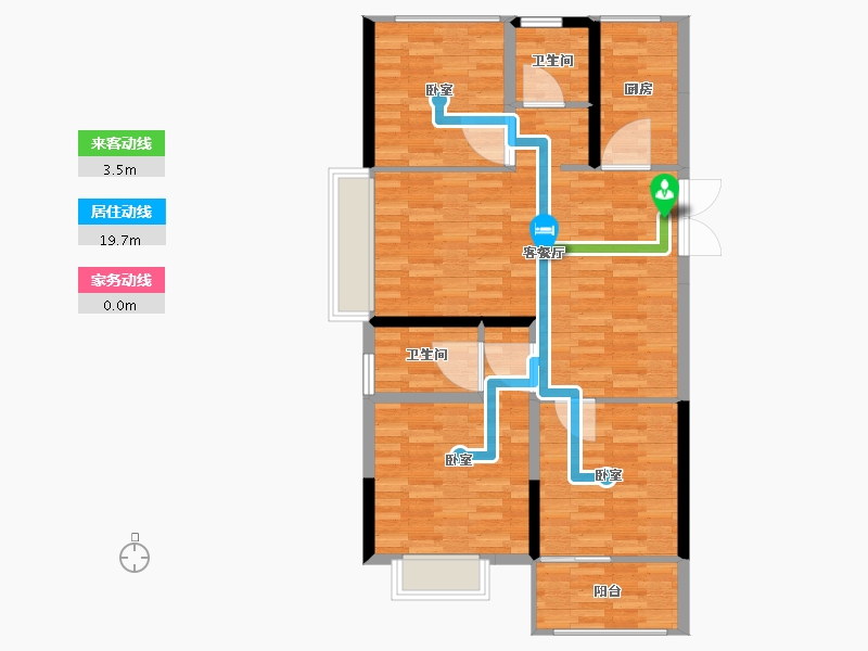 河南省-郑州市-豫发白鹭源春晓-93.72-户型库-动静线