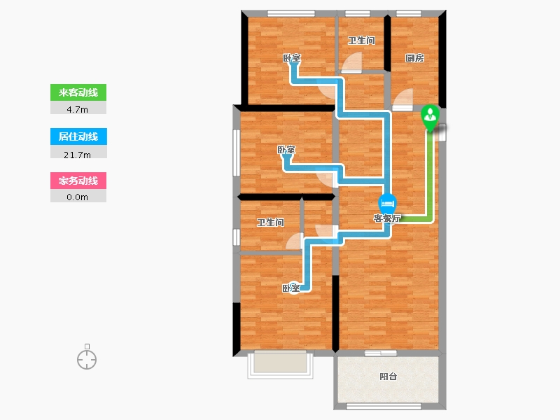 河南省-郑州市-豫发白鹭源春晓-94.34-户型库-动静线