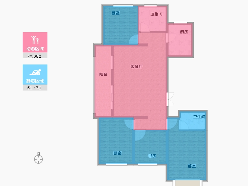 河南省-焦作市-沁阳征云泊景湾-118.42-户型库-动静分区