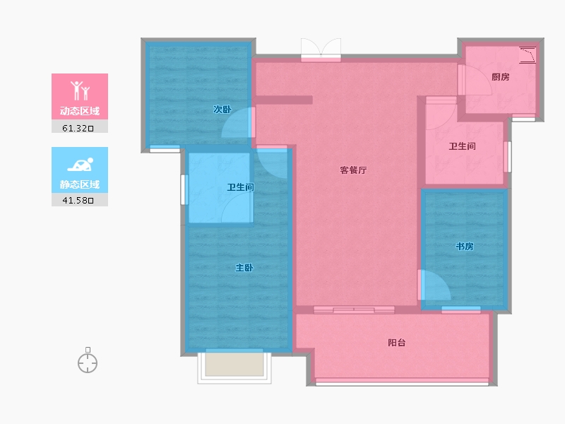 山东省-济南市-星河壹号院-91.01-户型库-动静分区