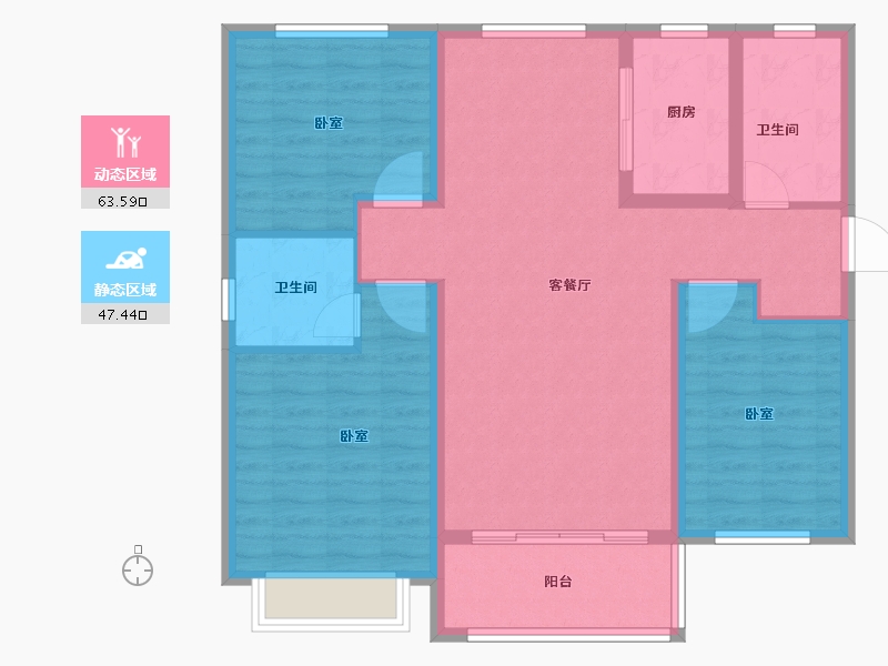 山东省-枣庄市-信华城-100.04-户型库-动静分区