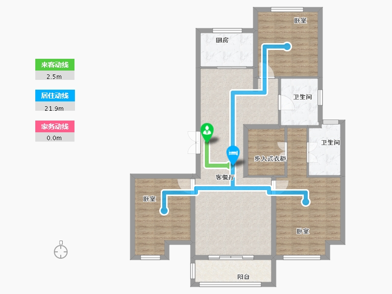 河南省-焦作市-沁阳征云泊景湾-107.58-户型库-动静线