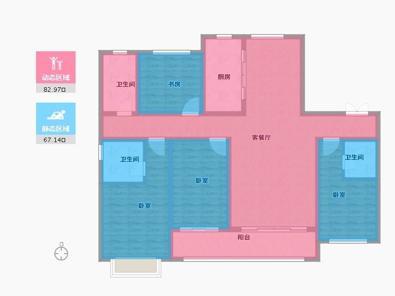 山东省-枣庄市-信华城-134.12-户型库-动静分区