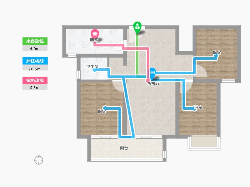 河南省-洛阳市-建业定鼎府-80.00-户型库-动静线