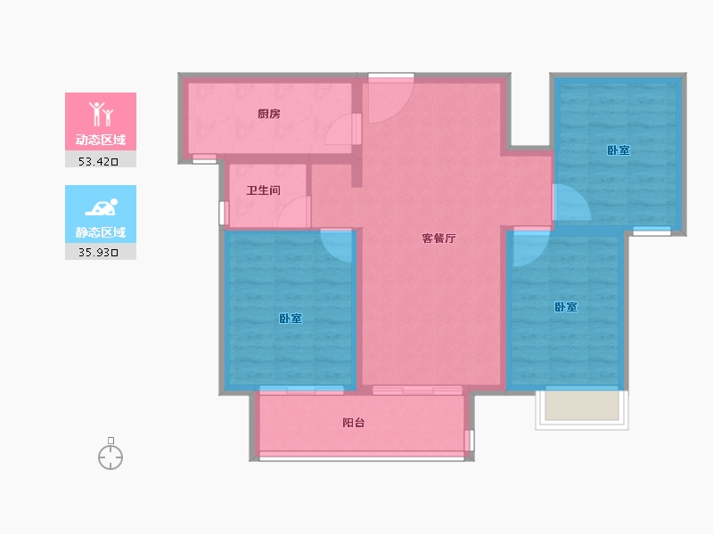 河南省-洛阳市-建业定鼎府-80.00-户型库-动静分区