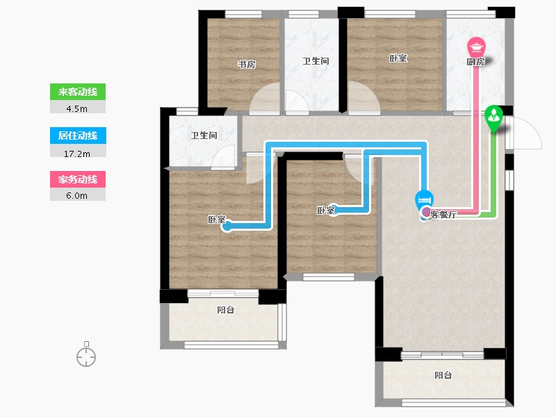 福建省-泉州市-南益清源春晓-93.00-户型库-动静线