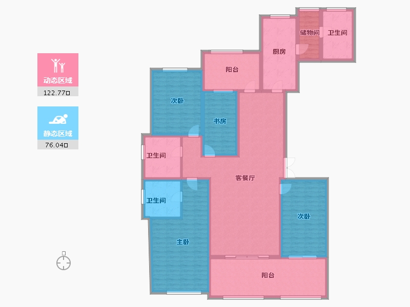 山东省-威海市-盛德海湾国际-179.00-户型库-动静分区