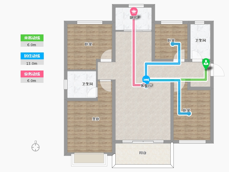 山东省-枣庄市-信华城-112.02-户型库-动静线