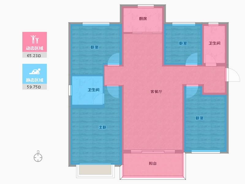 山东省-枣庄市-信华城-112.02-户型库-动静分区