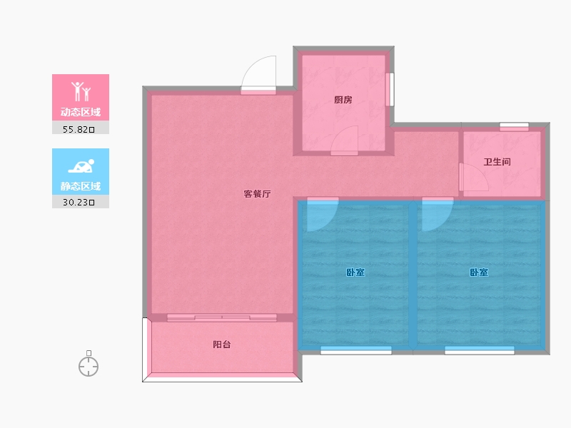 山东省-枣庄市-信华城-77.07-户型库-动静分区