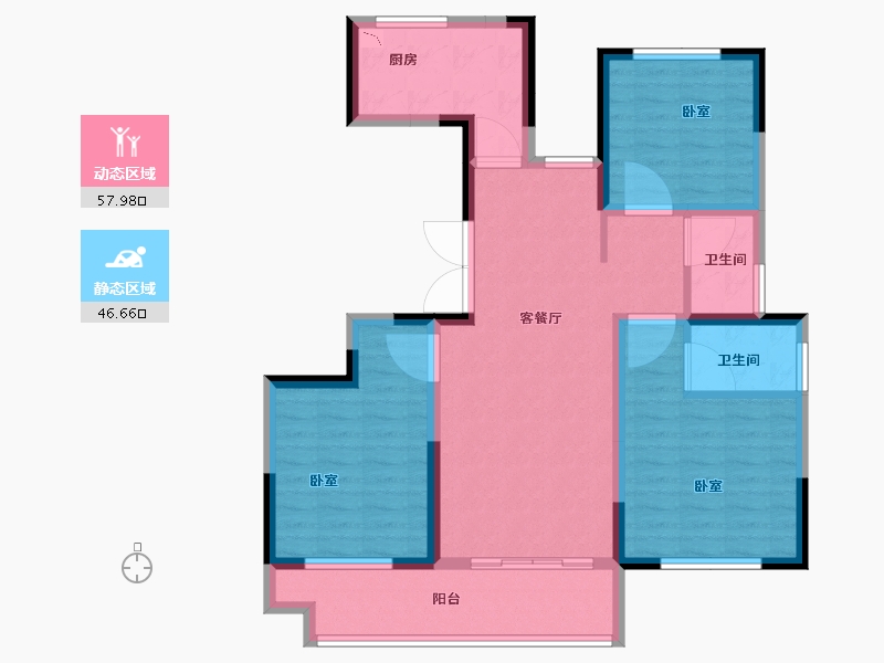 河南省-开封市-豫发学府-93.00-户型库-动静分区