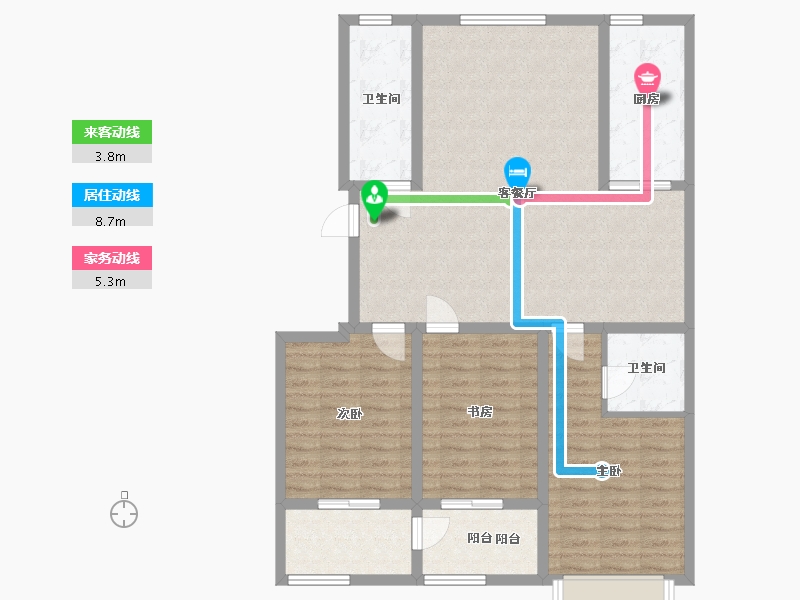 山东省-潍坊市-滨海福地世家-110.00-户型库-动静线