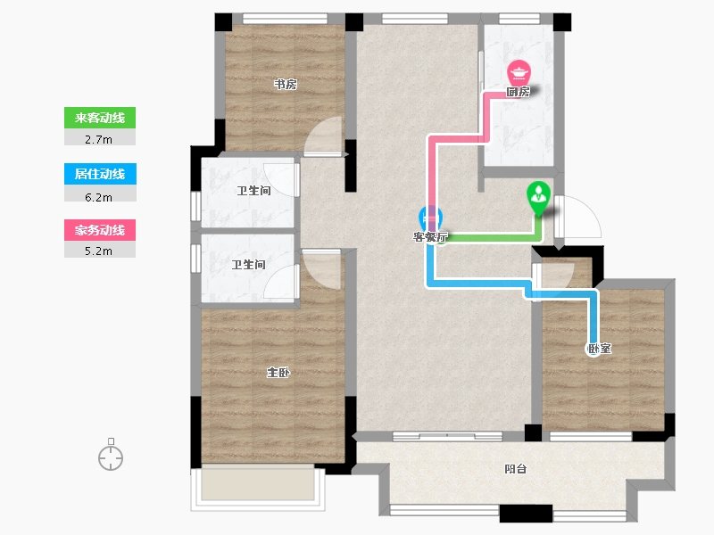 山东省-枣庄市-东南悦湖-92.20-户型库-动静线