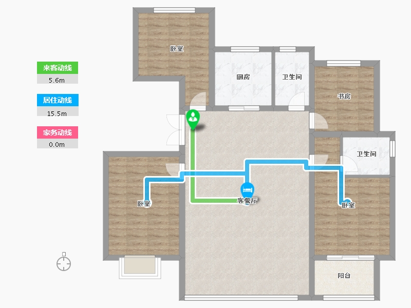 山东省-济宁市-青特赫府-115.00-户型库-动静线