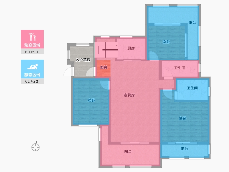 山东省-青岛市-天一波尔卡小镇-114.21-户型库-动静分区