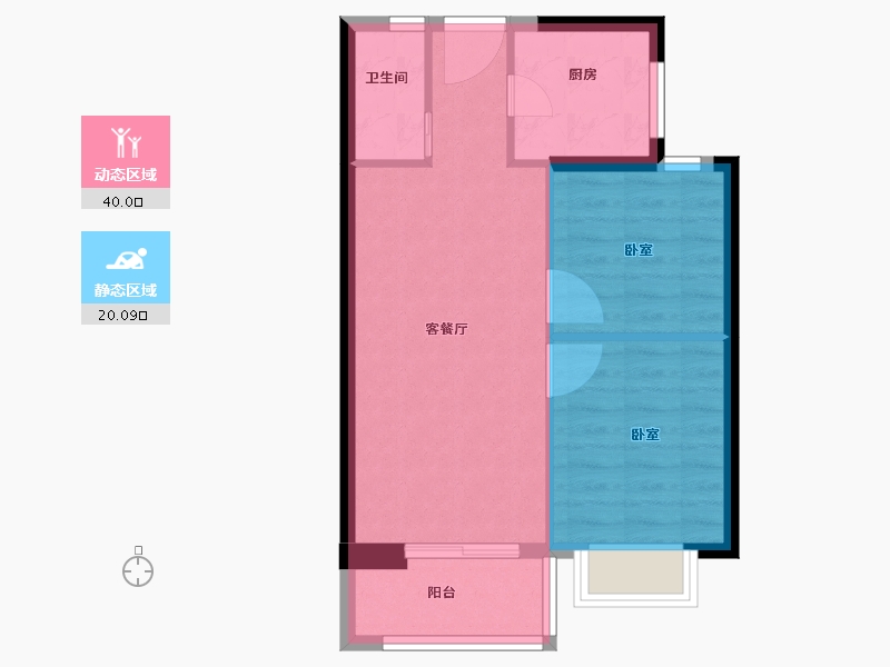 福建省-泉州市-南益清源春晓-54.00-户型库-动静分区