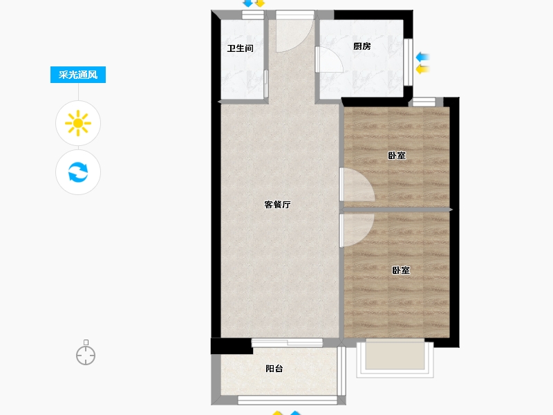 福建省-泉州市-南益清源春晓-54.00-户型库-采光通风