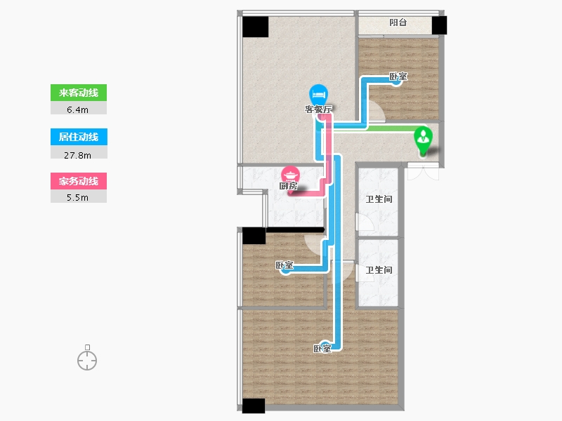 山东省-临沂市-东方印-126.49-户型库-动静线