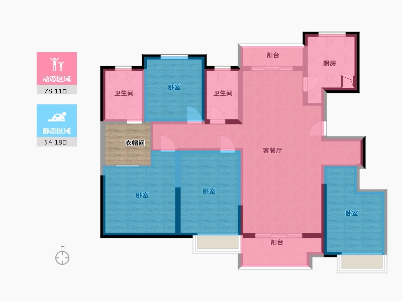 山东省-济南市-济水别苑-122.25-户型库-动静分区