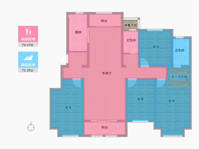 河南省-焦作市-中嘉美景-138.00-户型库-动静分区