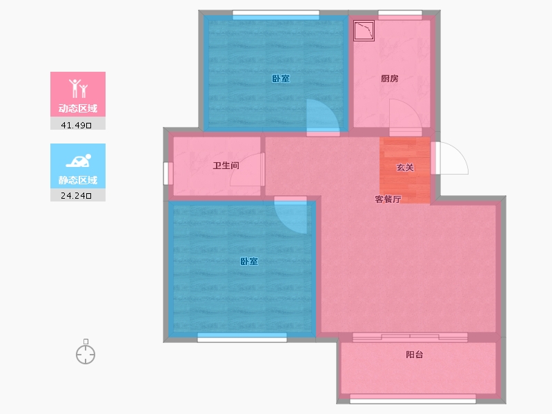 山东省-青岛市-晟高领御-58.00-户型库-动静分区